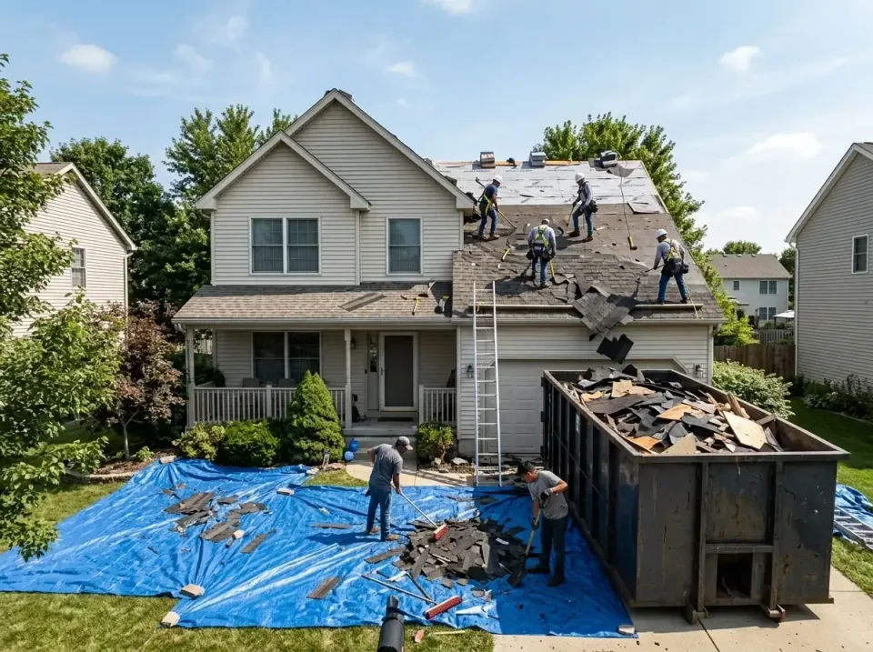 roof-replacement-debris-remova-004 — frequently asked questions, Cheapest Dumpster Rentals in Harvard, IL